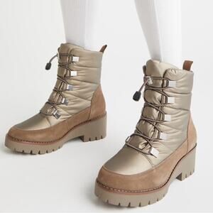 Blondo Daylor Waterproof Platform Winter Bootie Taupe Size 10